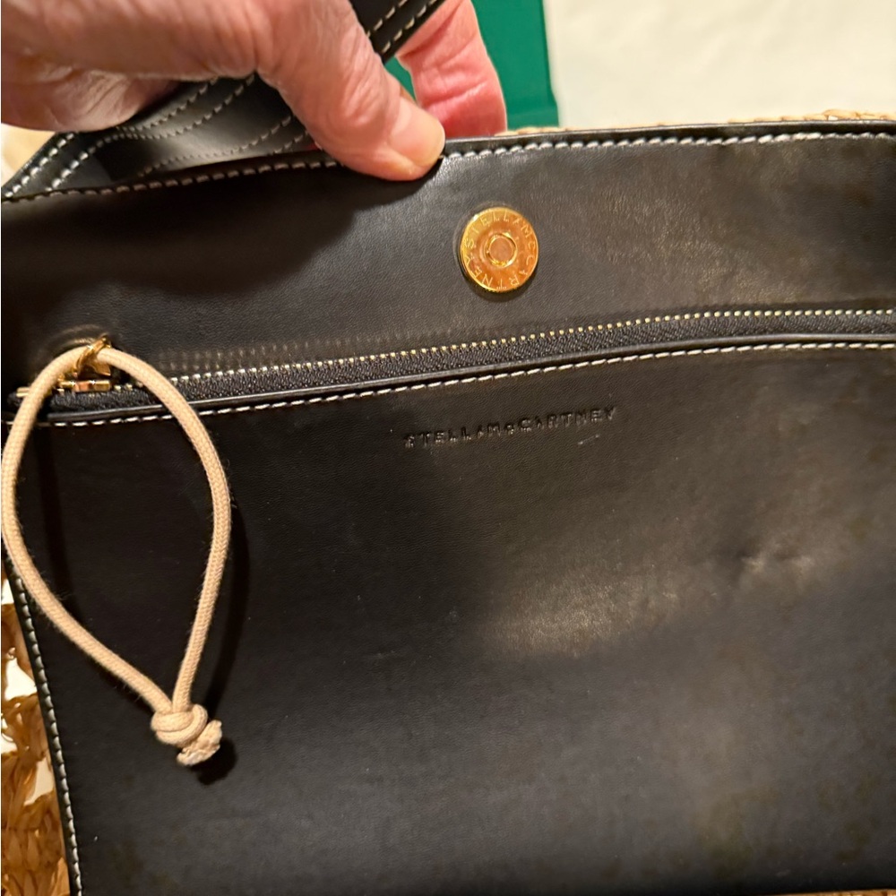 Stella McCartney Raffia Tote and Shoulder Bag - Picture 9 of 11